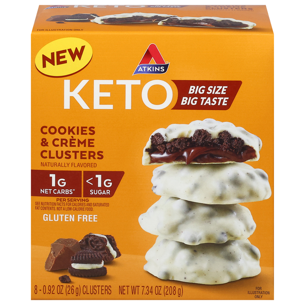 Atkins Keto Cookies & Creme Clusters - 8 ct