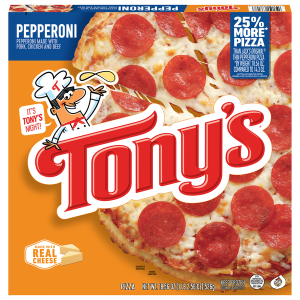 Tony's Pepperoni Pizza Frozen