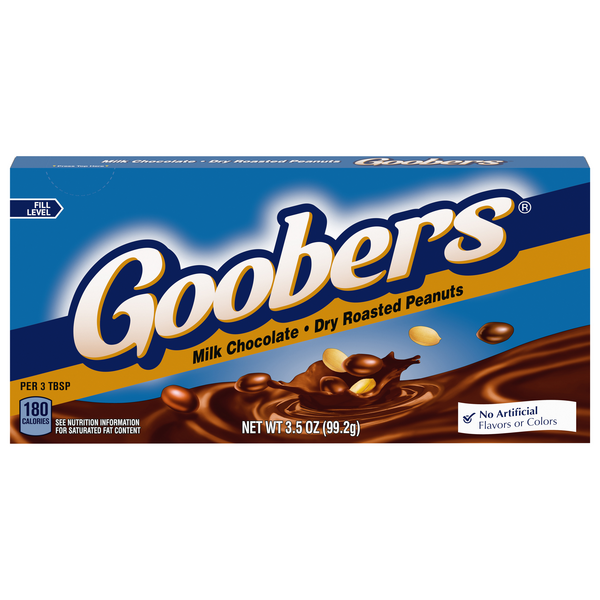 Goobers Milk Chocolate Covered Peanuts Candy Movie Theater Box