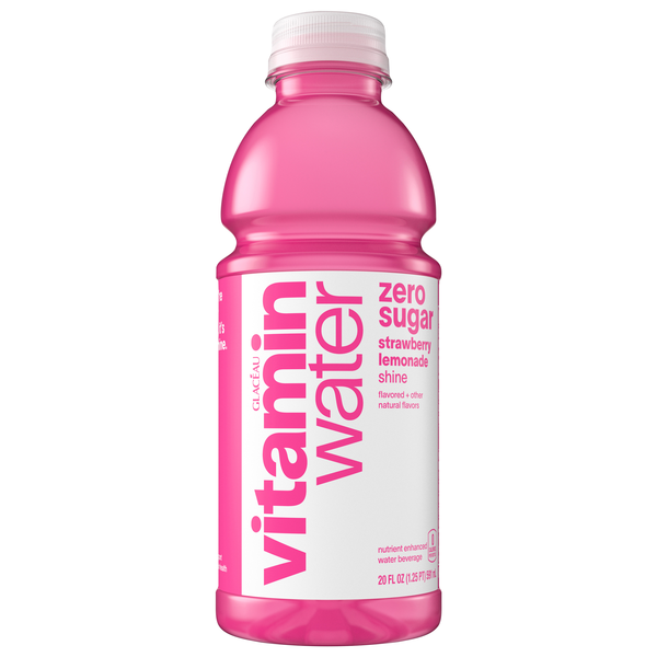 vitaminwater Zero Sugar Shine Strawberry Lemonade Water Beverage