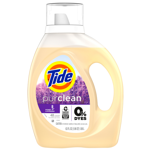 Tide Purclean Plant-Based Honey Lavender Scent Liquid Laundry Detergent