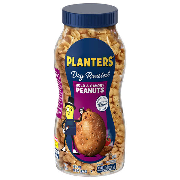 Planters Peanuts Dry Roasted Bold & Savory