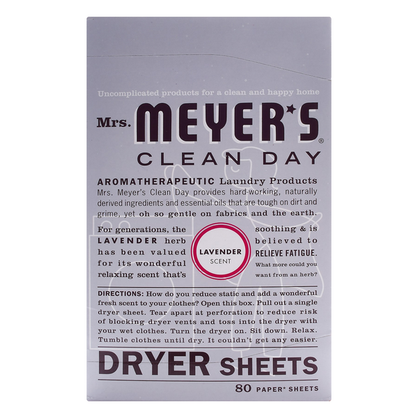 Save On Mrs Meyer s Clean Day Dryer Sheets Lavender Order Online