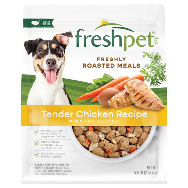 Freshpet Roasted Meals Tender Chicken Recipe Refrigerated Adult Dog Food