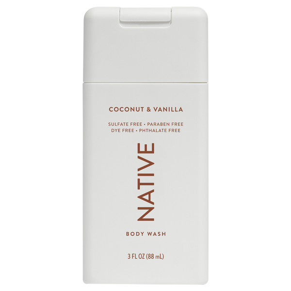 Native Coconut & Vanilla Body Wash Travel Size
