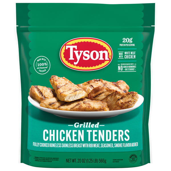 Tyson Fully Cooked Grilled Chicken Tenders Frozen