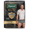 Depend Real Fit Men's Incontinence Underwear S/M