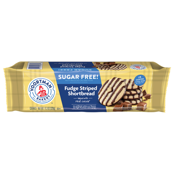 Save On Voortman Bakery Fudge Striped Shortbread Cookies Sugar Free 