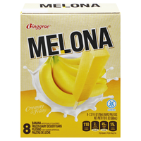 Melona Banana Flavored Frozen Dairy Dessert Bars - 8 ct