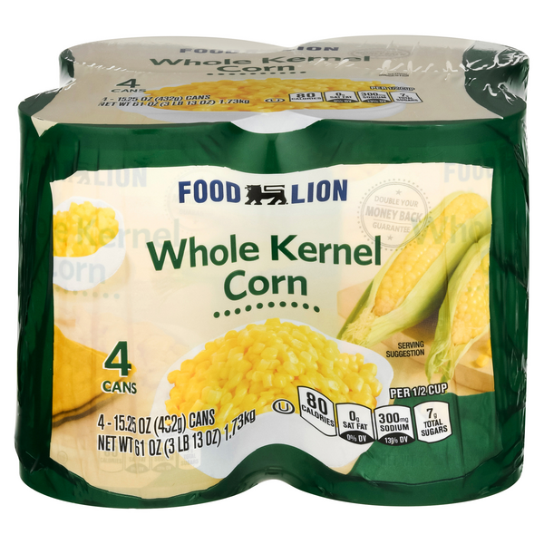 Save on Food Lion Whole Kernel Corn 4 ct Order Online Delivery Food