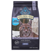 BLUE Wilderness Natural Grain Free Adult Dry Cat Food with Chicken