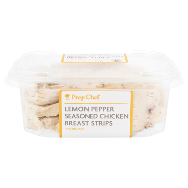 Prep Chef Lemon Pepper Seasoned Chicken Breast Strips