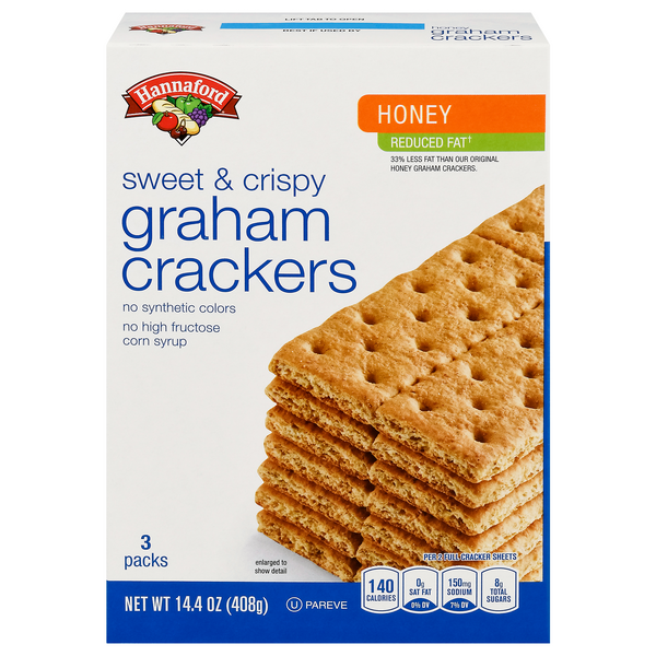 Hannaford Reduced Fat Honey Graham Crackers