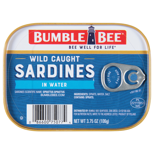Bumble Bee Wild Caught Sardines in Water