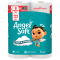 Angel Soft Super Mega Roll 2-Ply Toilet Paper Unscented - 8 ct