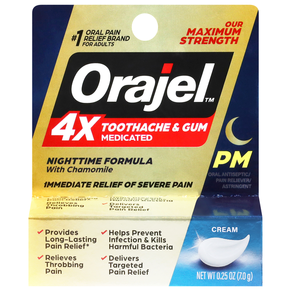 Orajel Instant Pain Relief Severe PM Toothache & Gum Relief