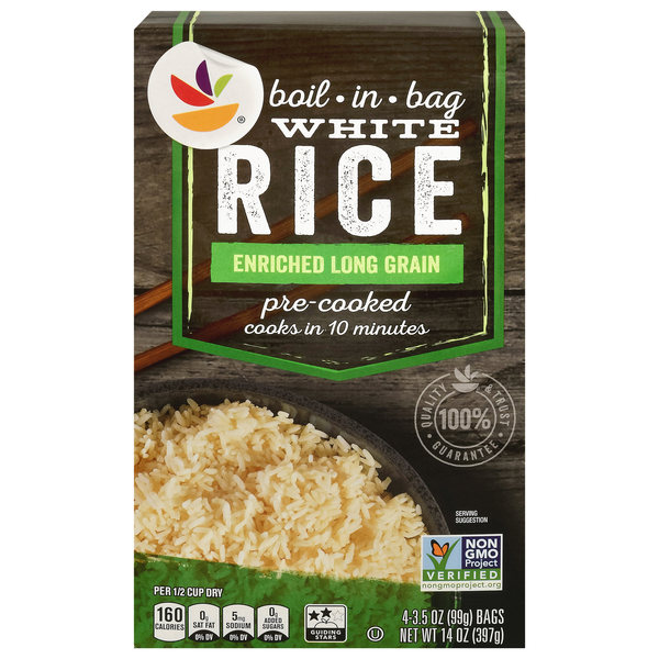 Save on Stop & Shop Boil-in-Bag Enriched Long Grain White Rice - 4 ct ...