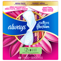 Always Radiant Size 2 Light Clean Scent Heavy Flow Pads with Wings
