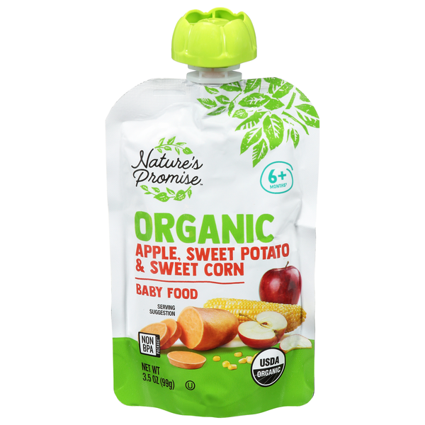 Nature's Promise Organic 2 Baby Food Apple Sweet Potato & Corn