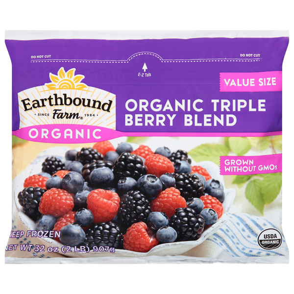 Earthbound Farm Organic Triple Berry Blend Value Size Frozen