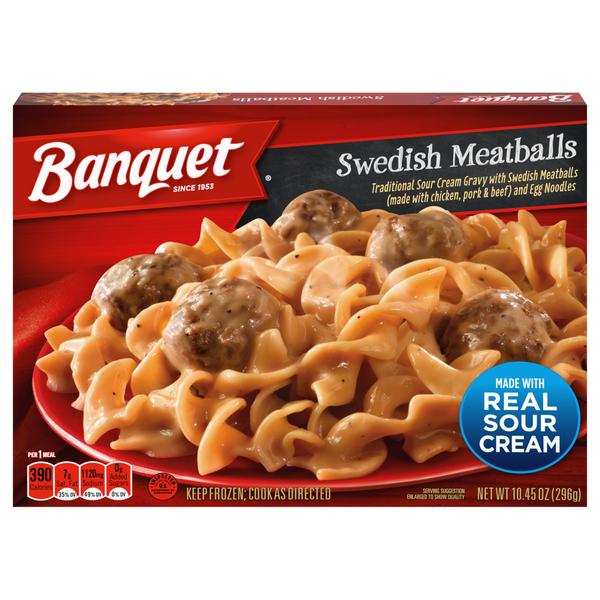 Banquet Swedish Meatballs Frozen Meal