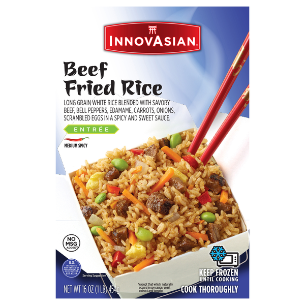 InnovAsian Spicy Beef Fried Rice Frozen Meal
