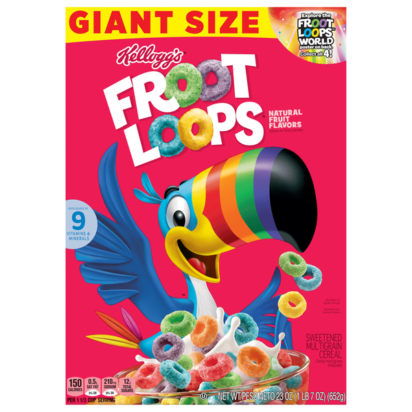 Froot Loops Cereal Giant Size