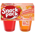 Snack Pack Strawberry & Orange Juicy Gels Cups - 4 ct