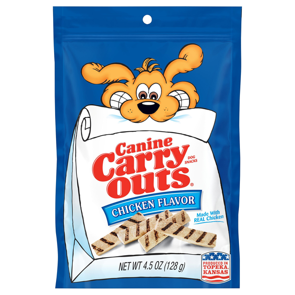 Canine Carry Outs Chicken Flavor Dog Treat Snacks