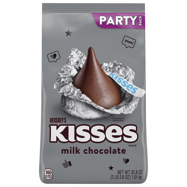 Hershey's KISSES Milk Chocolate Candy Party Pack