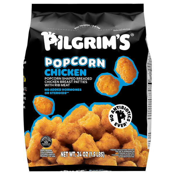 Pilgrim's Fully Cooked Popcorn Chicken Frozen