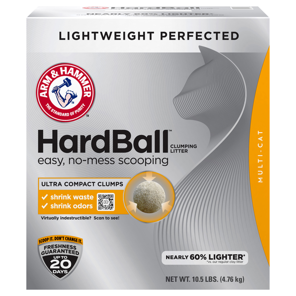 Arm & Hammer Hard Ball Clumping Lightweight Multi-Cat Cat Litter