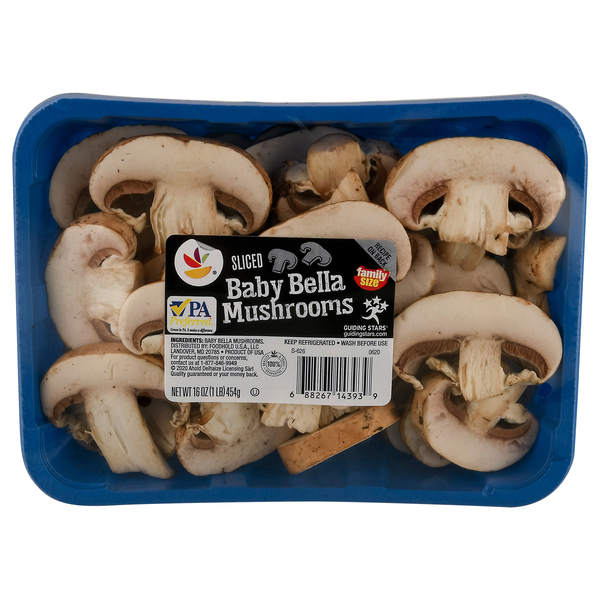 Stop & Shop Sliced Baby Bella Mushrooms