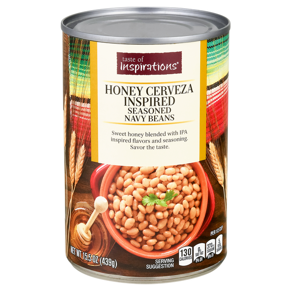 Save on Taste of Inspirations Seasoned Navy Beans Honey Cerveza