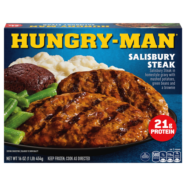 Hungry-Man Salisbury Steak Protein Frozen Meal