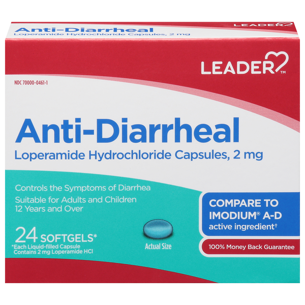 Leader Anti-Diarrheal Softgels