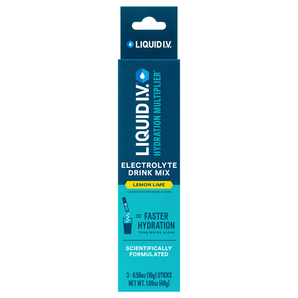 Liquid I.V. Lemon Lime Electrolyte Drink Mix Sticks - 3 ct