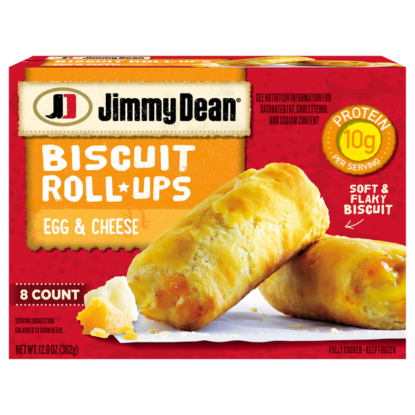Jimmy Dean Egg & Cheese Biscuit Roll Ups - 8 ct