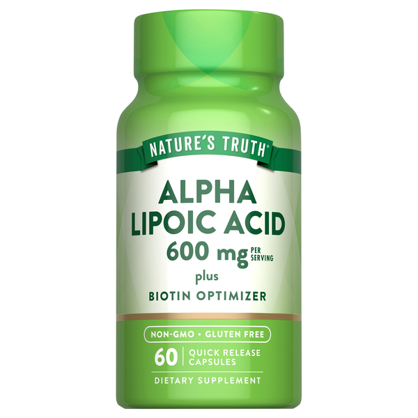Nature's Truth Alpha Lipoic Acid 600 mg Quick Release Capsules