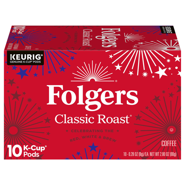 Folgers Classic Roast Medium K-Cup Coffee Pods
