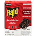 Raid Double Control Large Roach Baits - 8 ct