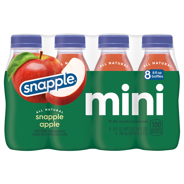 Snapple Mini Apple Juice Drink - 8 pk