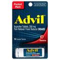 Advil Ibuprofen Pain Reliever 200mg Tablets Pocket Pack