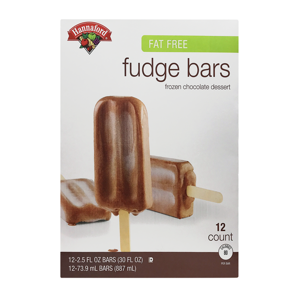 Hannaford Fat Free Fudge Bars - 12 ct