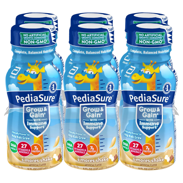 PediaSure Grow & Gain S'mores Nutrition Shake - 6 pk