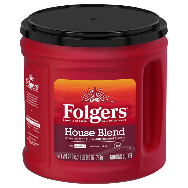 Folgers House Blend Medium Roast Ground Coffee