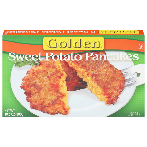 Golden All Natural Sweet Potato Pancakes - 8 ct Frozen