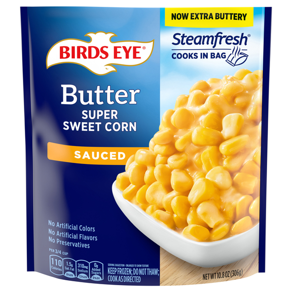 Birds Eye Steamfresh Sauced Butter Super Sweet Corn Frozen