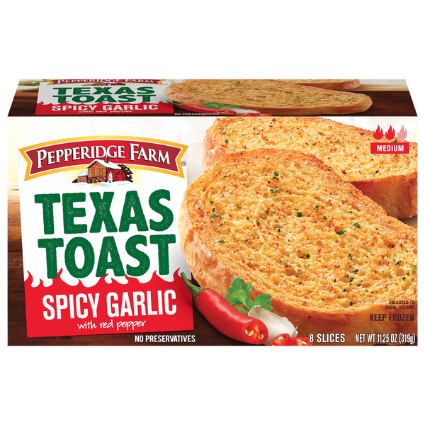 Pepperidge Farm Medium Spicy Garlic with Red Pepper Texas Toast - 8 ct
