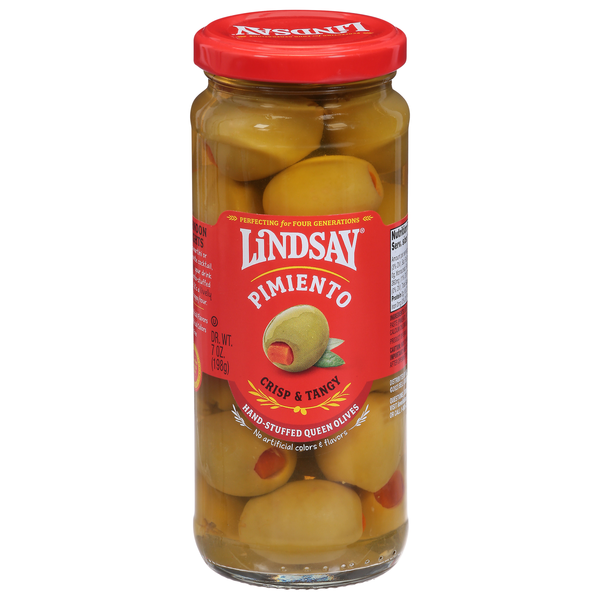 Lindsay Hand-Stuffed Pimiento Queen Olives